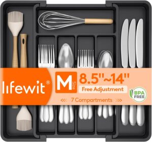 Lifewit Silverware Drawer Organizer...
