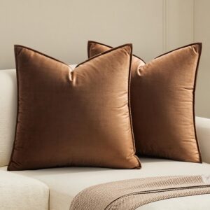 MIULEE Pack of 2 Brown Decorative V...