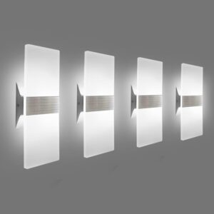 KICAAO Modern Wall Sconces 4 Pack, ...