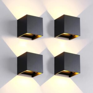 4 Pack Outdoor Wall Lights Exterior...