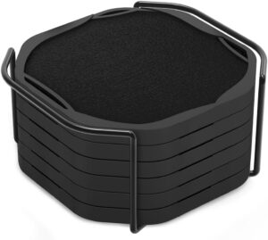 UMIRRO Black Octagon 4″ Felt ...