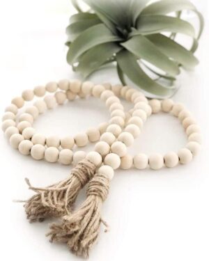 LSKYTOP 60 Inches Wood Bead Garland...