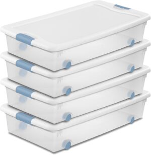 Sterilite 4-Pack 56 Quart Wheeled L...