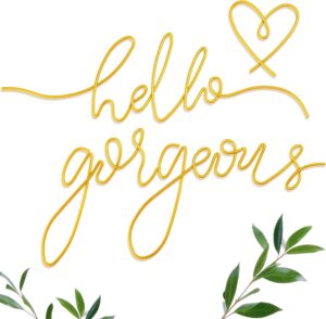 Hicarer Hello Gorgeous Metal Wall A...