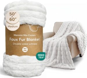 Mamma Mia Covers Faux Fur Throw Bla...