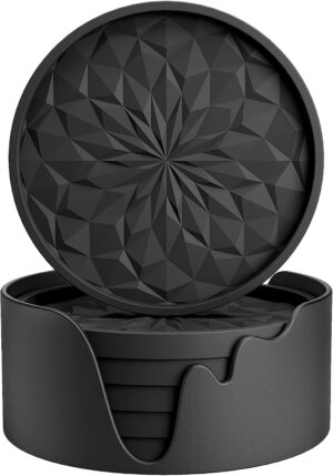 ME.FAN Silicone Coasters with Holde...