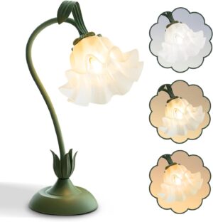 Flower Table Lamp,LED Reading Light...
