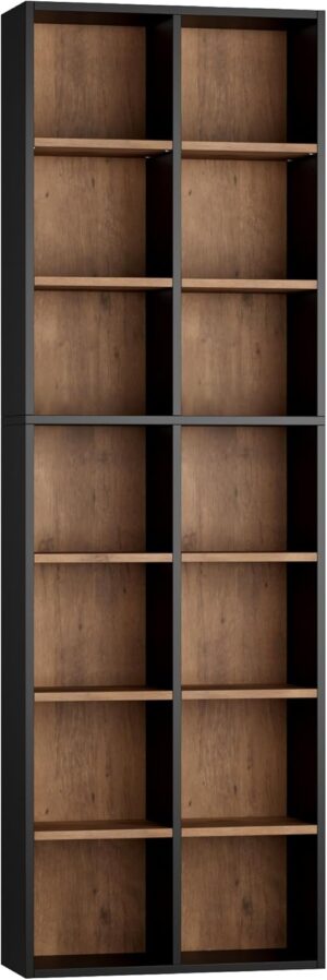 FOTOSOK 71” Tall Bookshelf, D...