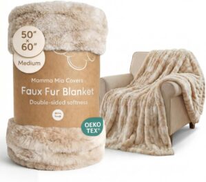 Mamma Mia Covers Faux Fur Throw Bla...