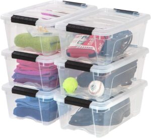 IRIS USA 13 QT Plastic Storage Box ...