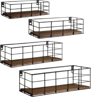 Fixwal Hanging Floating Shelves, 4 ...