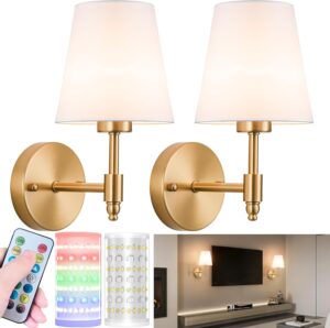 Battery Operated Wall Sconces Set o...