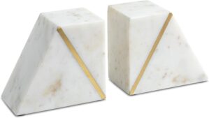 Cork & Mill Marble Book Ends f...