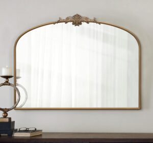 Besdomus Vintage Arched Gold Mirror...