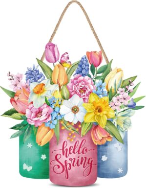 Capoda Hello Spring Door Sign Color...