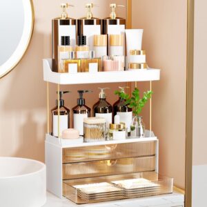 3 Large Drawers Makeup Organizer &#...