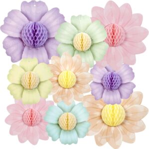 Paper Jazz 9PCS Paper Flowers Party...