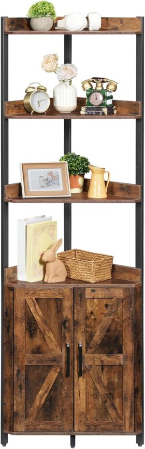 HOOBRO Corner Shelf with Storage, T...