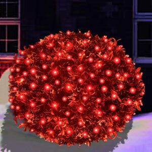 HISHINY LED Red Christmas Net Light...