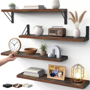 BAYKA Wall Shelves for Bedroom Deco...