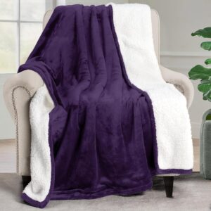 Utopia Bedding Sherpa Blanket Throw...