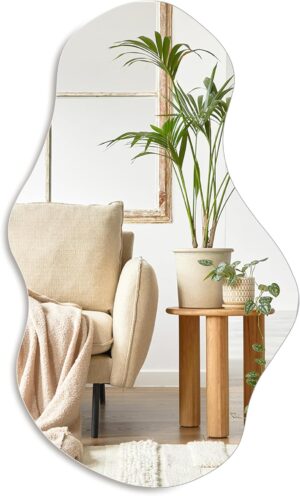 PERFNIQUE Irregular Wall Mirror Asy...