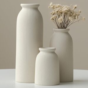 Ceramic Vase Set-3, Small Flower Va...