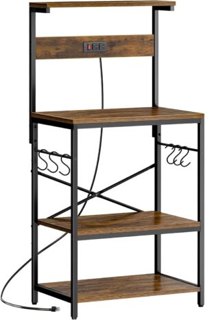 SUPERJARE Kitchen Bakers Rack with ...