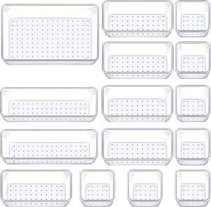Drawer Organizers Set of 15, 4 Size...