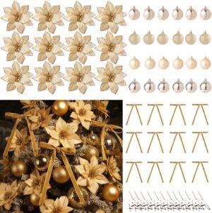 60 Pcs Gold Christmas Tree Decorati...