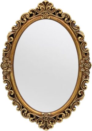 OIGUMR Small Oval Wall Mirror Resin...
