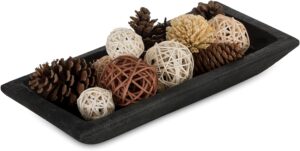 Hanobe Decorative Wood Dough Bowl: ...