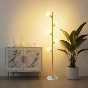 Fiqevs 5 Globe Floor Lamp for Livin...