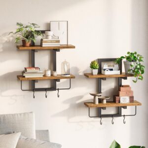 Floating Shelves for Wall Set of 2,...