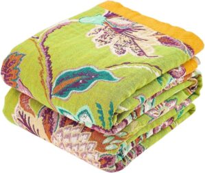 Fall Throw Blanket, 100% Cotton Sof...