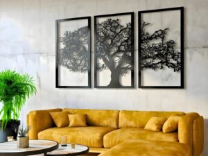Vailla Tree of Life Wall Art 3pcs F...
