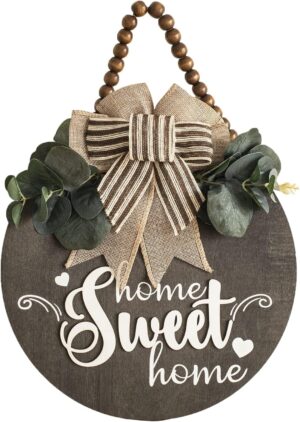 Welcome Sign for Front Door 3D Wood...