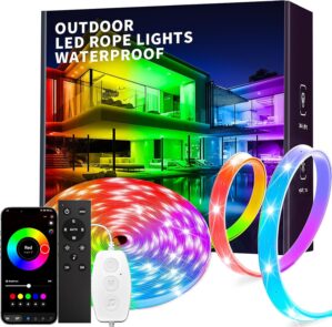 KSIPZE Outdoor led Strip Lights Wat...