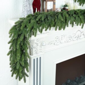 6Ft Christmas Garland Realistic Ful...