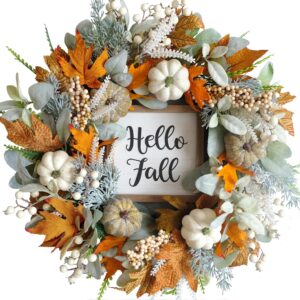 20inch Thanksgiving Fall Wreath, Eu...