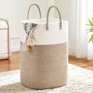 Laundry Basket,Woven Cotton Rope La...