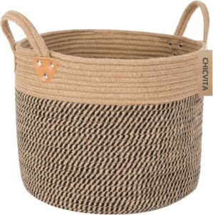 CHICVITA Wicker Laundry Basket With...