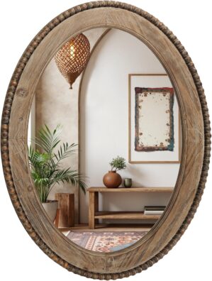 LuxenHome Traditional Oval Wall Mir...