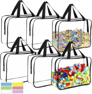 6 Packs Large Toy Storage Bags with...