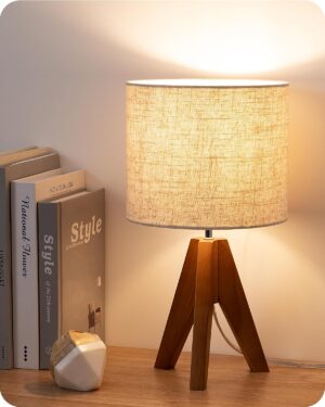 EDISHINE Tripod Table Lamp, Small C...