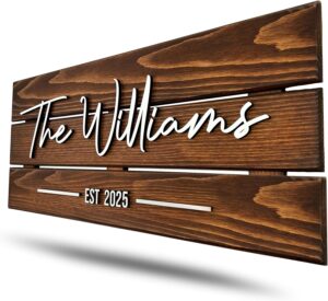 Wooden Name Sign Personalized and C...