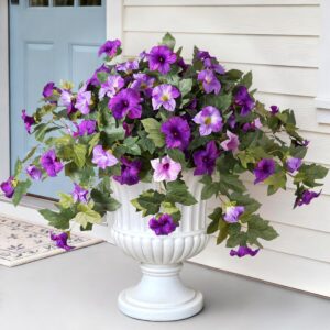 2PCS Artificial Petunia Flowers for...