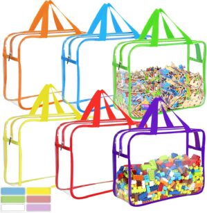6 Packs Large Toy Storage Bags with...