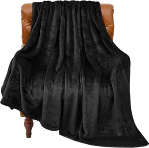 BEDELITE Fleece Blanket Black Throw...