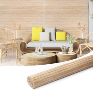 Art3d 48 x 96 Inch Natural Bamboo W...